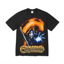 Supreme Grim Reaper Muerte Black Tee Shirt