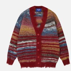 Aelfric Eden Red Stripped Cardigan