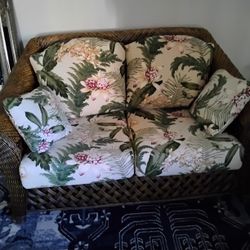 Vintage Rattan Couch