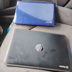 Laptops Acer  and hp chrome