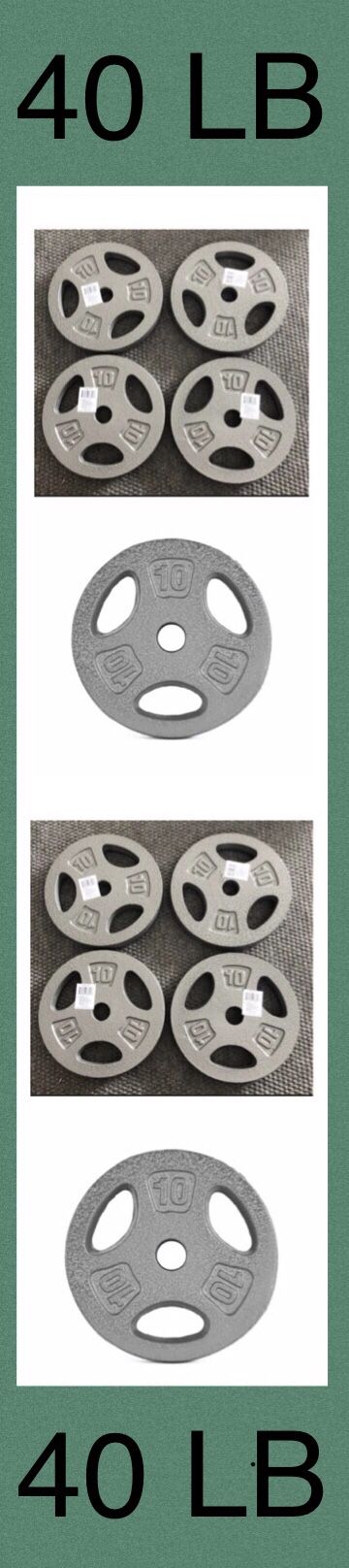 (4) CAP 10lb Standard 1 inch Weight Plates (40 Lb Total)