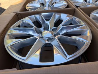 20” Chrome OEM Rims Chevrolet Suburban Tahoe Polished Wheels Chevy Silverado GMC Sierra 1500 Yukon Denali
