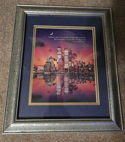 Framed Print Twin Towers