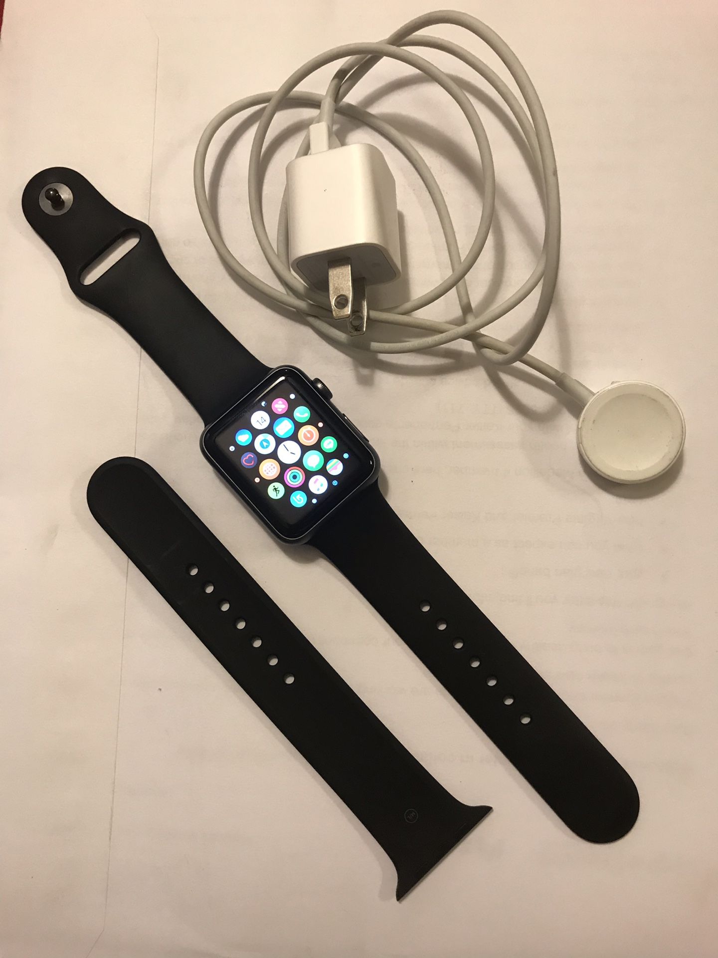 Apple Watch Sport with black band
