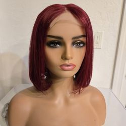 Red Colored Wig 11in HH