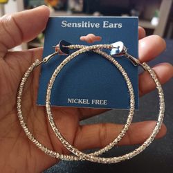 Silver Hoop Earrings 