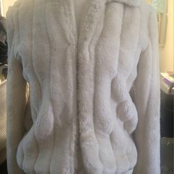Faux Fur Coat Size MEDIUM