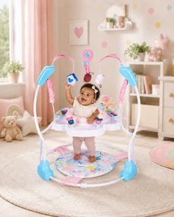 Fun and adjustable activity center for growing babies