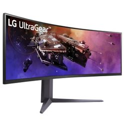LG 45GR65DC-B Ultragear Curved Gaming Monitor 45-Inch 32:9 QHD 200Hz 1ms - Black