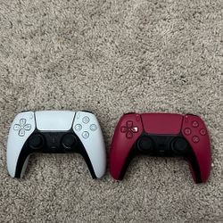 two playstation five controllers 