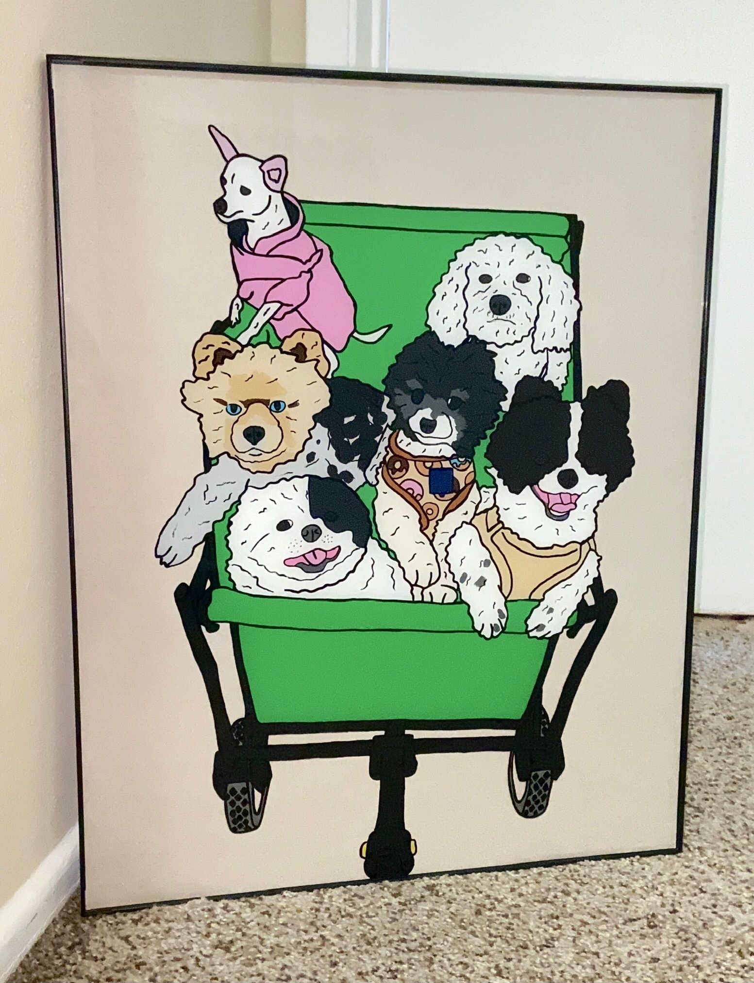 Glass Paintings Family, Friends, Pets, Anime & Cartoon Portraits Available LOCATED IN COVINA