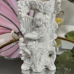 Vintage Victorian Ceramic Pearlized Case 
