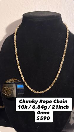 10k rope chain thick