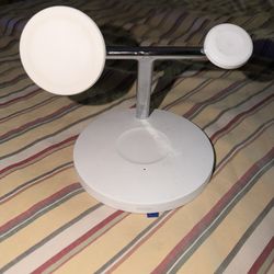 Cargador compatible con Belkin MagSafe, estación de carga inalámbrica 3 en 1, carga inalámbrica certificada Qi2 de 15 W para Apple iPhone serie 17, Ap