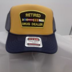 "Retired Drug Dealer" SnapBack Foam Trucker Hat With Mesh Back 