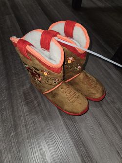 New Cicciabella Cowgirl Slipper Boots Size L/XL 3-4 -5-6