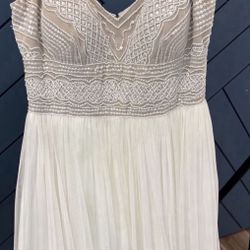 Wedding Dress /ivory Beaded Dress