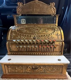 National cash register 1910  Brass/Bronze Antique cash register