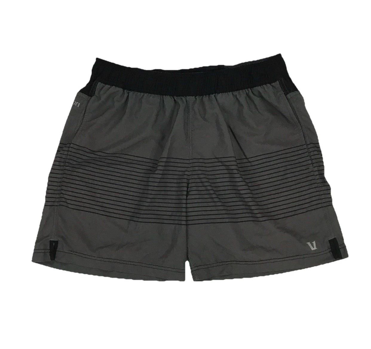 Vuori Rush Yoga Shorts Mens Medium M Gray 6” Lined Running Performance V358