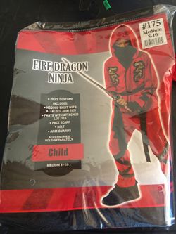 Ninja Costume, Size 8-10