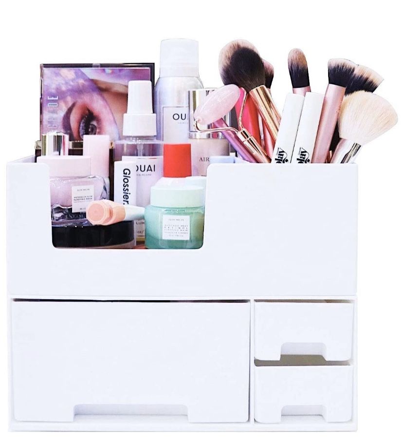 Makeup Organizer - Stackable Make up Organizers and Storage Drawers. Instagramable Makeup Organizer Countertop, Cosmetic Organizer, Desk Organizer, B