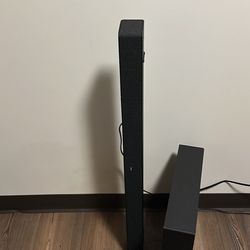 Onn 2.1 Sound Bar And Subwoofer 