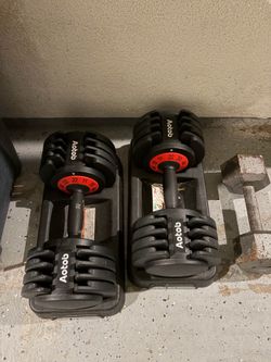 Aotob adjustable dumbbells