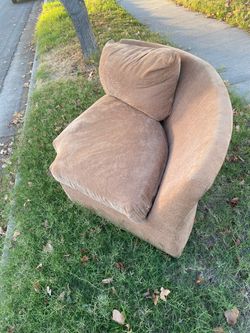 Tan Upholstered Accent Chair