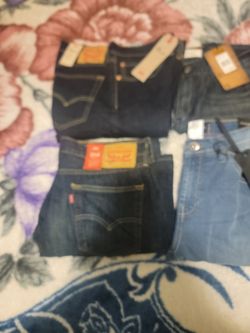 New jeans  two Levi's 505- 514, one prescription one blue rag 34/30 for men