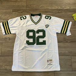 Vintage Greenbay Packers #92 Reggie White White Jersey, XL
