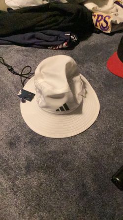 Adidas Men's White Wide Brim Golf Sun Bucket Hat Size Large   Xl New With Tags Color White