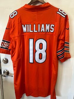 Caleb Williams #18 Chicago Bears Orange Jersey New Size XL