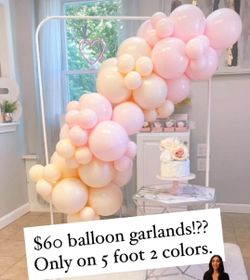 Small Balloon Garland - add a touch of glam