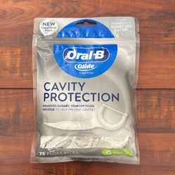 Otal B Glide  CAVITY PROTECTION Floss Picks: UNFLAVORED; 75 Count