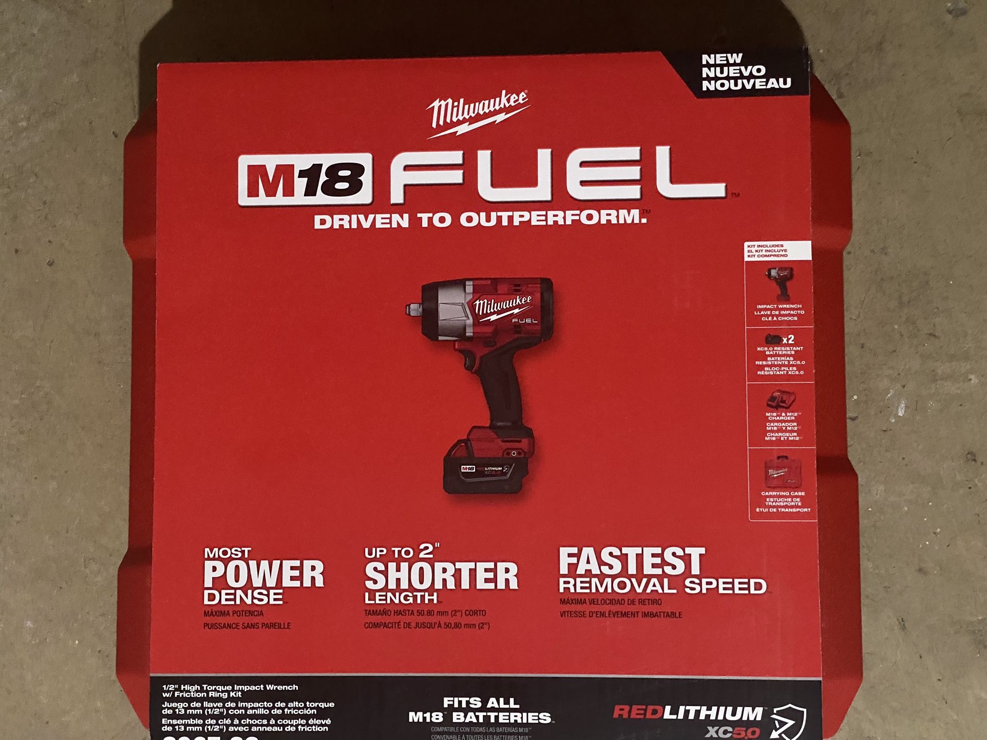 Milwaukee 1/2 in. Impact Wrench w/Friction Ring