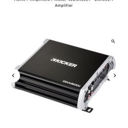 Kicker  - DXA500.1 Amplifier