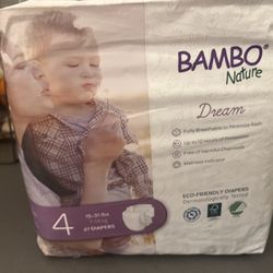 New Bambo Diapers Size 4