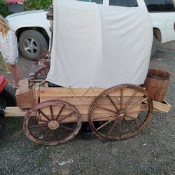 Covered Wagon/ Lawn Mower Trailer