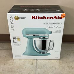 KITCHEN AID ARTISAN TILT-HEAD STAND MIXER KSM150PSMI (MINERAL WATER).
