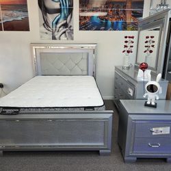 🍀🍀 Bedroom Set Queen 4-Pcs 