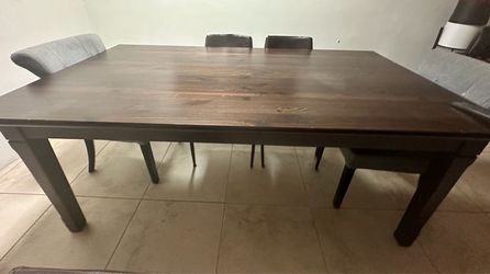 Solid Wood Table – 6’4” Long