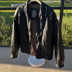 Men’s Genuine Leather Jacket - Members Only - Medium