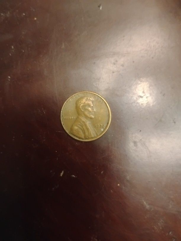 1972 Philadelphia No Mint Mark Error penny