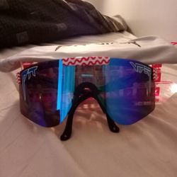 Barely Used Pit Viper "The Yankee Noodle" Double Wide Sunglasses!