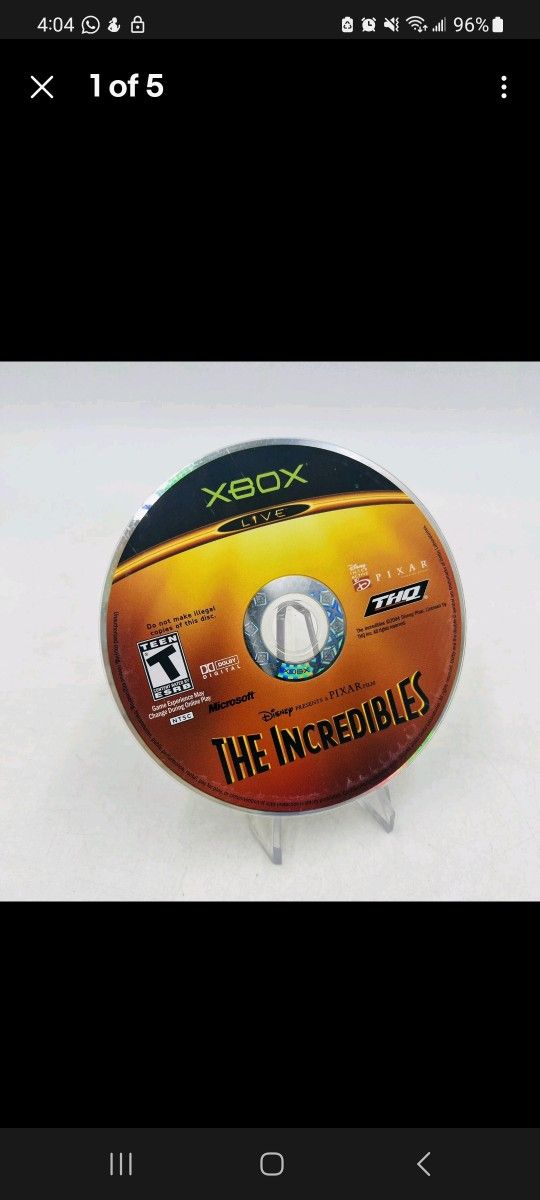 🔥 The Incredibles $8 (OG Xbox, 2004) Mint Disc Only