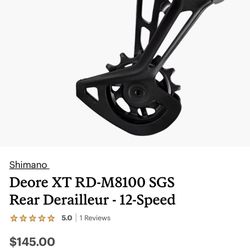 Rear Derailleur Deore XT RD-M8100 - 12-Speed