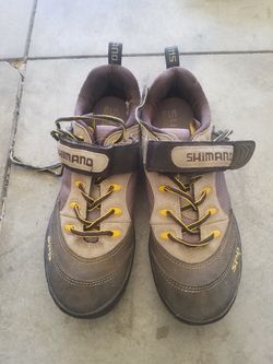 Shimano bike cycling spd clip pedal shoes sz 8/41