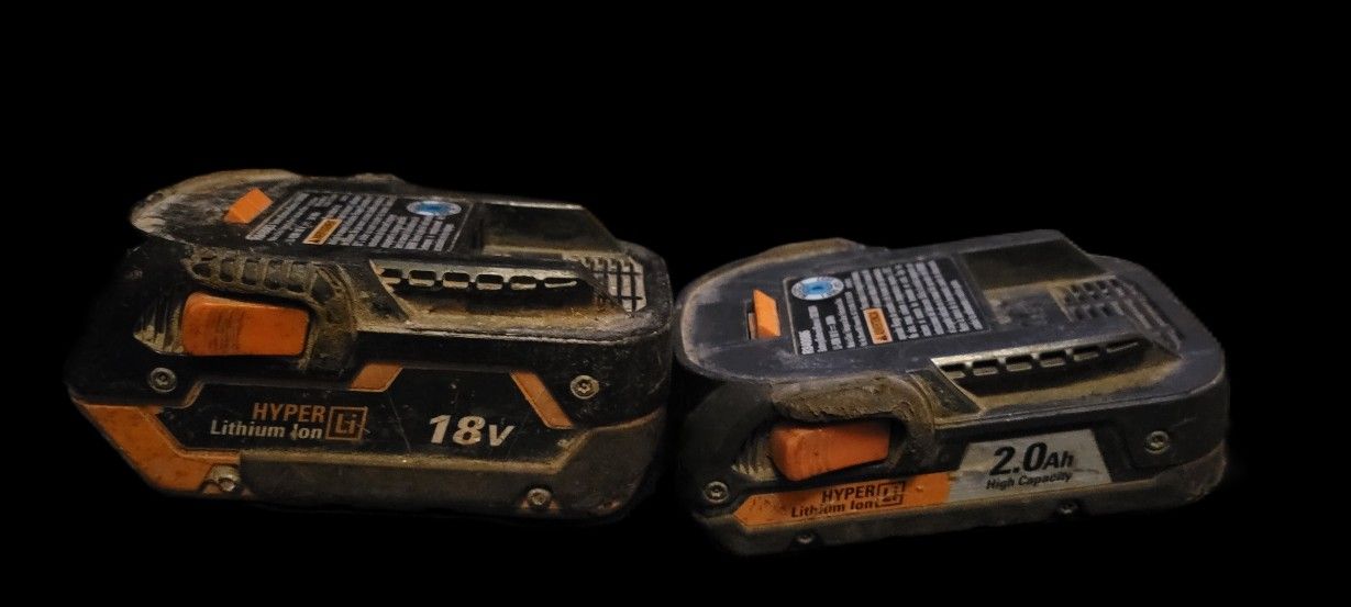 2 Ridgid Batteries