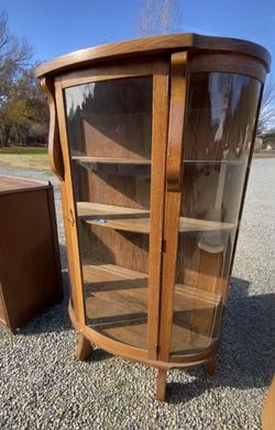 Curio Cabinet Display Buffet Shelf 