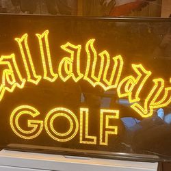 Vintage 2-sided Lighted Calloway Golf Sign